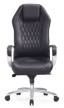 Кресло для руководителя Бюрократ Aura черная кожа - 1
