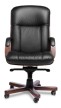 Кресло для руководителя Classic chairs Лутон Meof-A-Luton-2 черная кожа - 1