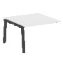 Проходной элемент перег. стола на А-образном м/к Metal System Белый/Антрацит металл БА.ППРГ-2 1200*1235*750