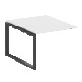Проходной элемент перег. стола на О-образном м/к Metal System Белый/Антрацит металл БО.ППРГ-1 1000*1235*750