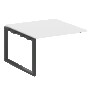 Проходной элемент перег. стола на О-образном м/к Metal System Белый/Антрацит металл БО.ППРГ-2 1200*1235*750