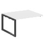 Проходной элемент перег. стола на О-образном м/к Metal System Белый/Антрацит металл БО.ППРГ-3 1400*1235*750