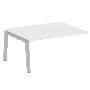 Проходной элемент перег. стола на А-образном м/к Metal System Белый/Серый металл БА.ППРГ-4 1600*1235*750