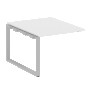 Проходной элемент перег. стола на О-образном м/к Metal System Белый/Серый металл БО.ППРГ-1 1000*1235*750