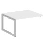 Проходной элемент перег. стола на О-образном м/к Metal System Белый/Серый металл БО.ППРГ-3 1400*1235*750