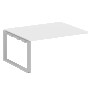 Проходной элемент перег. стола на О-образном м/к Metal System Белый/Серый металл БО.ППРГ-4 1600*1235*750