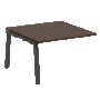 Проходной элемент перег. стола на А-образном м/к Metal System Венге Цаво/Антрацит металл БА.ППРГ-2 1200*1235*750