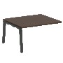 Проходной элемент перег. стола на А-образном м/к Metal System Венге Цаво/Антрацит металл БА.ППРГ-3 1400*1235*750