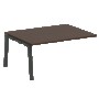 Проходной элемент перег. стола на А-образном м/к Metal System Венге Цаво/Антрацит металл БА.ППРГ-4 1600*1235*750