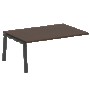 Проходной элемент перег. стола на А-образном м/к Metal System Венге Цаво/Антрацит металл БА.ППРГ-5 1800*1235*750