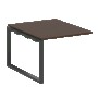 Проходной элемент перег. стола на О-образном м/к Metal System Венге Цаво/Антрацит металл БО.ППРГ-1 1000*1235*750