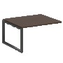 Проходной элемент перег. стола на О-образном м/к Metal System Венге Цаво/Антрацит металл БО.ППРГ-3 1400*1235*750