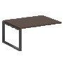 Проходной элемент перег. стола на О-образном м/к Metal System Венге Цаво/Антрацит металл БО.ППРГ-4 1600*1235*750