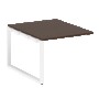 Проходной элемент перег. стола на О-образном м/к Metal System Венге Цаво/Белый металл БО.ППРГ-1 1000*1235*750