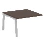 Проходной элемент перег. стола на А-образном м/к Metal System Венге Цаво/Серый металл БА.ППРГ-2 1200*1235*750