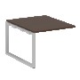 Проходной элемент перег. стола на О-образном м/к Metal System Венге Цаво/Серый металл БО.ППРГ-1 1000*1235*750