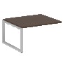 Проходной элемент перег. стола на О-образном м/к Metal System Венге Цаво/Серый металл БО.ППРГ-3 1400*1235*750