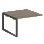 Проходной элемент перег. стола на О-образном м/к Metal System Вяз благородный/Антрацит металл БО.ППРГ-2 1200*1235*750
