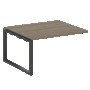 Проходной элемент перег. стола на О-образном м/к Metal System Вяз благородный/Антрацит металл БО.ППРГ-3 1400*1235*750