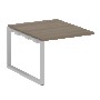 Проходной элемент перег. стола на О-образном м/к Metal System Вяз благородный/Серый металл БО.ППРГ-1 1000*1235*750