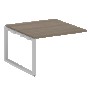 Проходной элемент перег. стола на О-образном м/к Metal System Вяз благородный/Серый металл БО.ППРГ-2 1200*1235*750