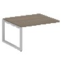 Проходной элемент перег. стола на О-образном м/к Metal System Вяз благородный/Серый металл БО.ППРГ-3 1400*1235*750