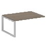Проходной элемент перег. стола на О-образном м/к Metal System Вяз благородный/Серый металл БО.ППРГ-4 1600*1235*750