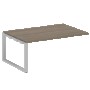 Проходной элемент перег. стола на О-образном м/к Metal System Вяз благородный/Серый металл БО.ППРГ-5 1800*1235*750