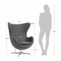 Дизайнерское кресло EGG CHAIR зеленый - 4