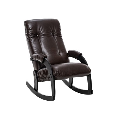 Кресло-качалка Модель 67 Венге, к/з Vegas Lite Amber Mebelimpex Венге Vegas Lite Amber - 00010982