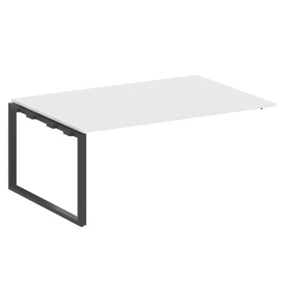 Проходной элемент перег. стола на О-образном м/к Metal System Белый/Антрацит металл БО.ППРГ-5 1800*1235*750